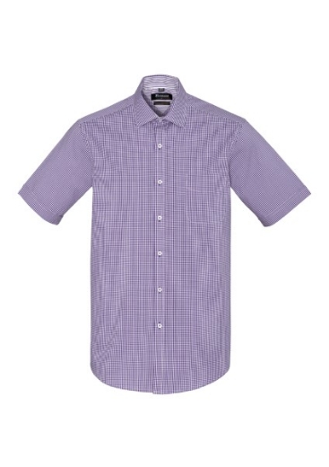 Picture of Biz Corporates Mens Newport Shirt Short Sleeve